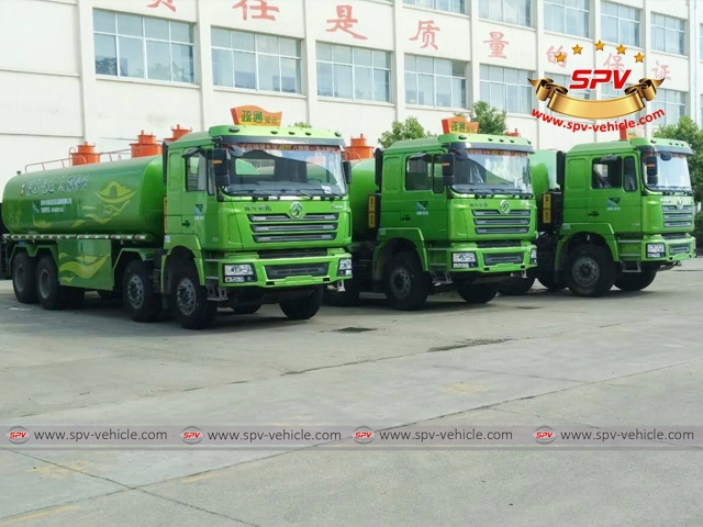 25,000 litres waste tipper truck-Shacman-right front view